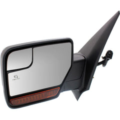 KOOL VUE MIRRORSNAVIGATOR 12-14/EXPEDITION 13-14 MIRROR LH, Non-Towing, Power, Power Folding, Heated, Chrome, w/ Blind Spot Glass, Memory, Puddle Light, and Signal Light, No Auto-dimming
