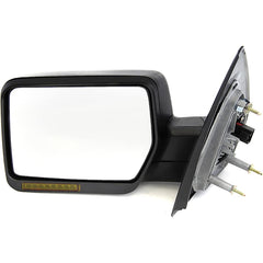 KOOL VUE MIRRORSF-150 04-06 MIRROR LH, Non-Towing, Power, Manual Folding, Heated, Textured, w/ In-housing Signal Light, No Auto-dimming, BSD, and Memory