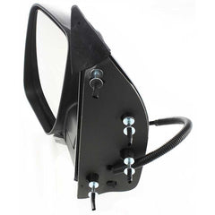 KOOL VUE MIRRORSE-350 SUPER DUTY 07-08 MIRROR LH, Non-Towing, Power, Manual Folding, Non-Heated, Textured Black, No Auto-dimming, BSD, Memory, and Signal Light, 4-Bolt Mount