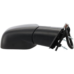 KOOL VUE MIRRORSE-350 SUPER DUTY 07-08 MIRROR RH, Non-Towing, Power, Manual Folding, Non-Heated, Textured Black, No Auto-dimming, BSD, Memory, and Signal Light, 4-Bolt Mount