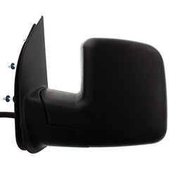 KOOL VUE MIRRORSE-350 SUPER DUTY 09-13 MIRROR LH, Non-Towing, Power, Manual Folding, Non-Heated, Textured Black, No Auto-dimming, BSD, Memory, and Signal Light, 4-Bolt Mount