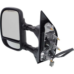 KOOL VUE MIRRORSECONOLINE VAN 09-21 TOWING MIRROR LH, Power, Manual Folding, Non-Heated, Textured, No Auto-dimming, BSD, Memory, and Signal Light, 4-Bolt Mount