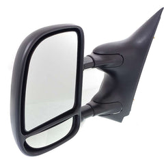 KOOL VUE MIRRORSECONOLINE VAN 09-21 TOWING MIRROR LH, Power, Manual Folding, Non-Heated, Textured, No Auto-dimming, BSD, Memory, and Signal Light, 4-Bolt Mount