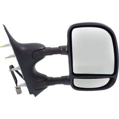 KOOL VUE MIRRORSECONOLINE VAN 09-21 TOWING MIRROR RH, Power, Manual Folding, Non-Heated, Textured, No Auto-dimming, BSD, Memory, and Signal Light, 4-Bolt Mount