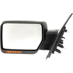 KOOL VUE MIRRORSF-150 09-10 MIRROR LH, Non-Towing, Power, Manual Folding, Heated, Textured, No Auto-dimming, BSD, In-housing Signal Light, and Memory, (Exc. SVT Raptor Model)