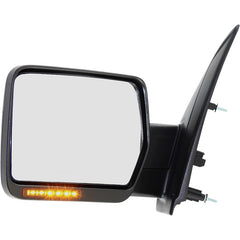 KOOL VUE MIRRORSF-150 09-10 MIRROR LH, Non-Towing, Power, Manual Folding, Heated, Textured, No Auto-dimming, BSD, In-housing Signal Light, and Memory, (Exc. SVT Raptor Model)