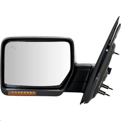 KOOL VUE MIRRORSF-150 07-08 MIRROR LH, Non-Towing, Power, Power Folding, Heated, Chrome, w/ In-housing Signal Light and Memory, No Auto-dimming and BSD