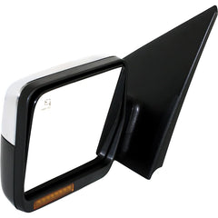 KOOL VUE MIRRORSF-150 07-08 MIRROR LH, Non-Towing, Power, Power Folding, Heated, Chrome, w/ In-housing Signal Light and Memory, No Auto-dimming and BSD