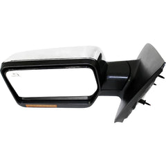 KOOL VUE MIRRORSF-150 07-08 MIRROR LH, Non-Towing, Power, Power Folding, Heated, Chrome, w/ In-housing Signal Light and Memory, No Auto-dimming and BSD