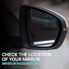 KOOL VUE MIRRORSEXPLORER 11-15 MIRROR LH, Power, Manual Folding, Non-Heated, Textured, No Auto-dimming, Memory, and Signal Light, w/ Blind Spot Glass