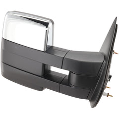 KOOL VUE MIRRORSF-150 09-14 TOWING MIRROR RH, Power, Manual Folding, Heated, Chrome, w/ Memory, Puddle Light, and Signal Light