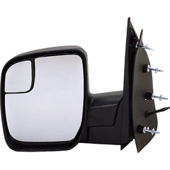 KOOL VUE MIRRORSECONOLINE VAN 10-14 MIRROR LH, Non-Towing, Power, Manual Folding, Non-Heated, Textured, No Auto-dimming, BSD, Memory, and Signal Light, 4-Bolt Mount
