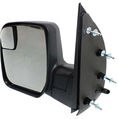 KOOL VUE MIRRORSECONOLINE VAN 10-14 MIRROR LH, Non-Towing, Power, Manual Folding, Non-Heated, Textured, No Auto-dimming, BSD, Memory, and Signal Light, 4-Bolt Mount