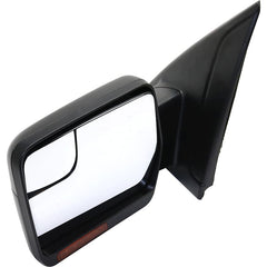 KOOL VUE MIRRORSF-150 11-14 MIRROR LH, Non-Towing, Power, Manual Folding, Heated, Textured, w/ Blind Spot Glass and Signal Light, No Memory and Puddle Light