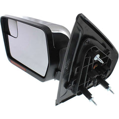 KOOL VUE MIRRORSF-150 11-14 MIRROR LH, Non-Towing, Power, Power Folding, Heated, Chrome, w/ Blind Spot Glass, Memory, Puddle Light, and Signal Light