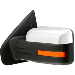 KOOL VUE MIRRORSF-150 09-10 MIRROR LH, Non-Towing, Power, Power Folding, Heated, Chrome, w/ In-housing Signal Light and Memory, No Auto-dimming and BSD