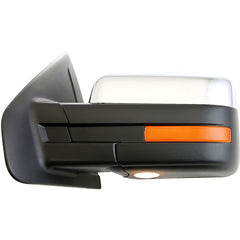 KOOL VUE MIRRORSF-150 09-10 MIRROR LH, Non-Towing, Power, Power Folding, Heated, Chrome, w/ In-housing Signal Light and Memory, No Auto-dimming and BSD