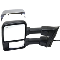 KOOL VUE MIRRORSF-SERIES SUPER DUTY 10-16 TOWING MIRROR LH, Power, Power Folding, Heated, Chrome/Paintable, 2 Caps, w/ Auto Extend, Memory, and Signal Light, w/ Side Marker
