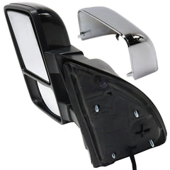 KOOL VUE MIRRORSF-SERIES SUPER DUTY 10-16 TOWING MIRROR LH, Power, Power Folding, Heated, Chrome/Paintable, 2 Caps, w/ Auto Extend, Memory, and Signal Light, w/ Side Marker