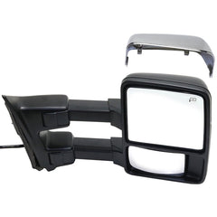 KOOL VUE MIRRORSF-SERIES SUPER DUTY 11-16 TOWING MIRROR RH, Power, Power Folding, Heated, Chrome/Paintable, 2 Caps, w/ Auto Extend, Memory, Signal Light, and Temp Sensor, w/ Side Marker