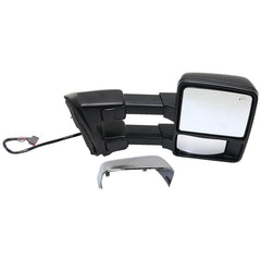 KOOL VUE MIRRORSF-SERIES SUPER DUTY 11-16 TOWING MIRROR RH, Power, Power Folding, Heated, Chrome/Paintable, 2 Caps, w/ Auto Extend, Memory, Signal Light, and Temp Sensor, w/ Side Marker
