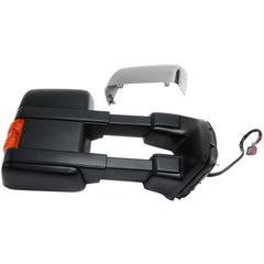 KOOL VUE MIRRORSF-SERIES SUPER DUTY 11-16 TOWING MIRROR RH, Power, Power Folding, Heated, Chrome/Paintable, 2 Caps, w/ Auto Extend, Memory, Signal Light, and Temp Sensor, w/ Side Marker
