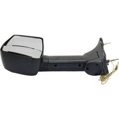 KOOL VUE MIRRORSECONOLINE VAN 92-14 TOWING MIRROR LH, Manual Adjust, Manual Folding, Non-Heated, Textured, No Auto-dimming, BSD, In-housing Signal Light, and Memory, 4-Bolt Mount