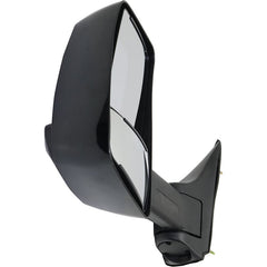 KOOL VUE MIRRORSECONOLINE VAN 92-14 TOWING MIRROR LH, Manual Adjust, Manual Folding, Non-Heated, Paintable, No Auto-dimming, BSD, In-housing Signal Light, and Memory, 4-Bolt Mount