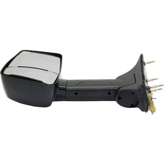 KOOL VUE MIRRORSECONOLINE VAN 92-14 TOWING MIRROR LH, Manual Adjust, Manual Folding, Non-Heated, Paintable, No Auto-dimming, BSD, In-housing Signal Light, and Memory, 4-Bolt Mount