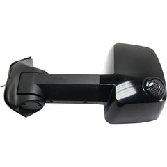 KOOL VUE MIRRORSECONOLINE VAN 92-14 TOWING MIRROR LH, Manual Adjust, Manual Folding, Non-Heated, Paintable, No Auto-dimming, BSD, In-housing Signal Light, and Memory, 4-Bolt Mount