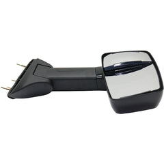 KOOL VUE MIRRORSECONOLINE VAN 92-14 TOWING MIRROR LH, Manual Adjust, Manual Folding, Non-Heated, Paintable, No Auto-dimming, BSD, In-housing Signal Light, and Memory, 4-Bolt Mount