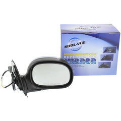 KOOL VUE MIRRORSF-150 97-02/F-250 97-99 MIRROR RH, Non-Towing, Power, Manual Folding, Non-Heated, Chrome, Contour Style, No Signal Light, Standard/Extended Cab, To 2-12-02