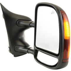KOOL VUE MIRRORSF-SERIES SUPER DUTY 02-07/EXCURSION 00-05 TOWING MIRROR RH, Power, Manual Folding, Heated, Textured, Dual Glass, Double-Swing Type, w/ Signal Light