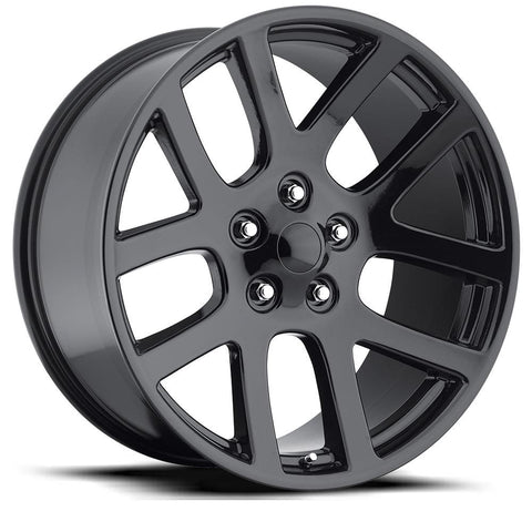 20x9 Aluminum Wheel with 5x5.5 Bolt Pattern - Gloss Black