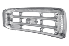 FRONT GRILLE -  ALL CHROME REPLACEMENT STYLE -  MADE OF PLASTIC