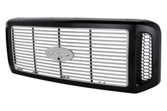 FRONT GRILLE -  BLACK/PAINT TO MATCH SURROUND WITH CHROME BILLET -  FOR - FO1200458 for Ford F-250 2005-2007