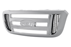 FRONT GRILLE -  FOR XLT MODELS -  CHROME H-BAR STYLE WITH SIDE NOSTRILS -