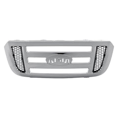 FRONT GRILLE -  FOR XLT MODELS -  CHROME H-BAR STYLE WITH SIDE NOSTRILS -