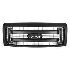 FRONT GRILLE -  FOR XL MODELS -  TEXTURED BLACK WITH 2 BLACK BARS -  WILL