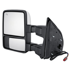 DRIVER SIDE POWER DOOR MIRROR -  TOW TYPE -  WITH HEATED DUAL GLASS -  - FO1320492 for Ford F-250 2009-2012