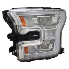 DRIVER SIDE LED HEADLIGHT AND LENS AND HOUSING -  CHROME BEZEL -  [FO]