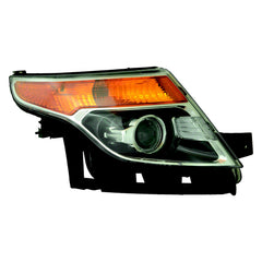 PASSENGER SIDE HALOGEN HEADLIGHT ASSEMBLY -  WITHOUT ADJUST -  CHROME -