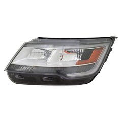 DRIVER SIDE HEADLIGHT LENS AND HOUSING -  WITHOUT LED -  CHROME -  BASE AND