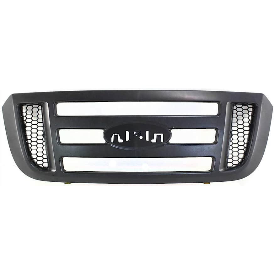 RANGER 06-11 GRILLE, Textured Dark Gray Shell, w/ Black Inner Grille, XL/XLT Models, w/o STX Model