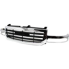 SIERRA 1500 03-06/2500 03-04 GRILLE, Chrome Shell/Black Insert, Includes 2007 Classic