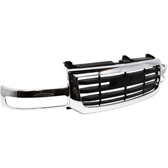 SIERRA 1500 03-06/2500 03-04 GRILLE, Chrome Shell/Black Insert, Includes 2007 Classic