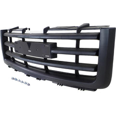 SIERRA 1500 07-13 GRILLE, Textured Black Shell and Insert, (Exc. Base/Denali Models), New Body Style