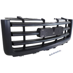 SIERRA 1500 07-13 GRILLE, Textured Black Shell and Insert, (Exc. Base/Denali Models), New Body Style