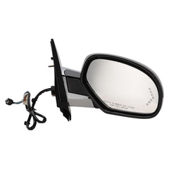 KOOL VUE MIRRORSESCALADE 07-14 MIRROR RH, Power, Power Folding, Heated, Chrome Body w/ Paintable Cap, w/ Signal Light and Memory, No Auto-dimming and BSD