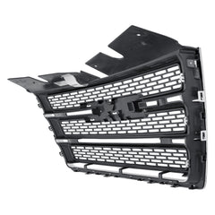 FRONT GRILLE -  FOR SL/SLT AND SLE MODELS -  MATTE BLACK WITH CHROME OUTER